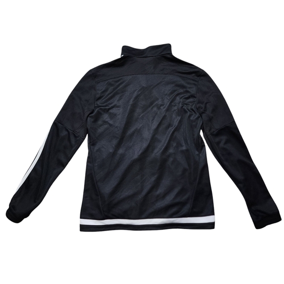 Adidas Black Track Jacket with White Stripes - Picture 2 of 8